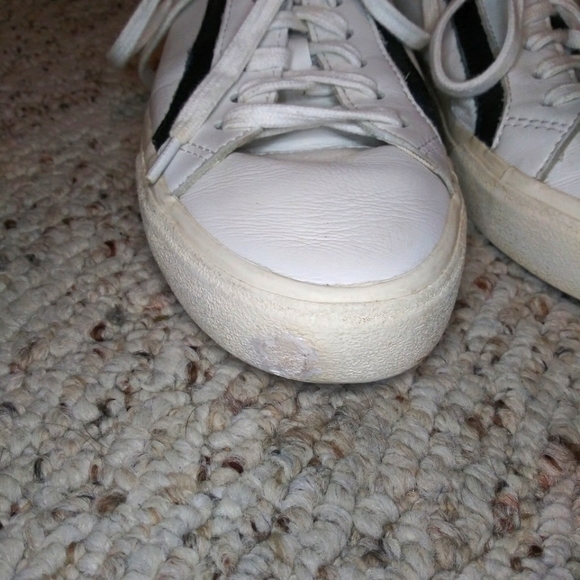 Madewell Delia Sidewalk Black & White Retro Leather Sneakers - Picture 5 of 14